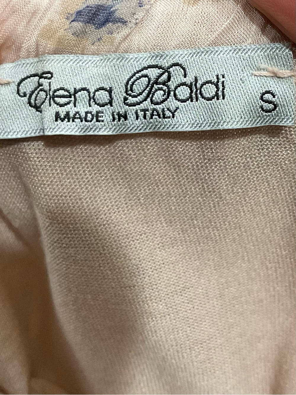 Elena Baldi Made in Italy Silk Blend Maxi Dress – Women’s Size Small Boho Tiered - Picture 7 of 8